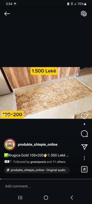 Rrugicat Gold 80 x 240