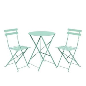 Set me Tavolinë + 2 Karrige Mente / Bistro set 3-piece mint