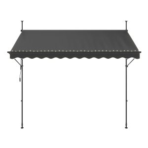 Tendë ballkoni me LED 300 x 150 cm antracit