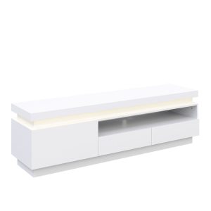 Mobilje TV LED CELIO e bardhë